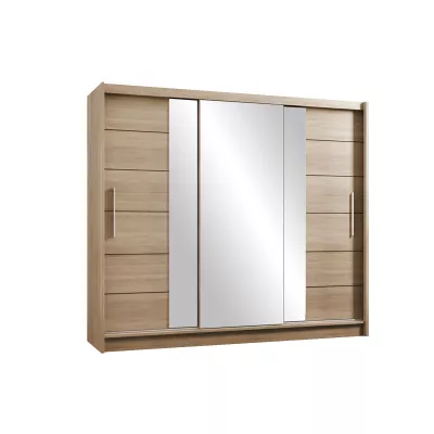 Třídveřová šatní skříň 250 SAULE - dub sonoma
