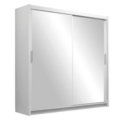 Šatní skříň 203 JULIA se zrcadly - bílá