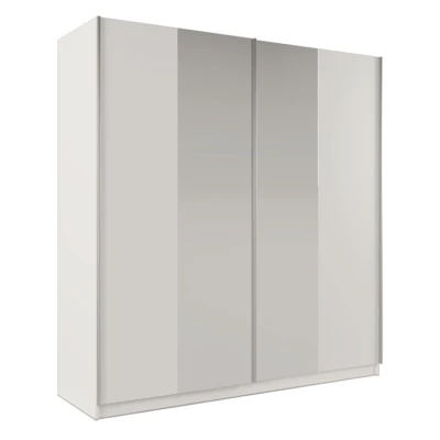 Šatní skříň 200 ENOLA se zrcadly - bílá