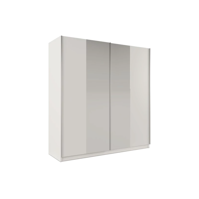 Šatní skříň 200 ENOLA se zrcadly - bílá