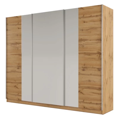 Šatní skříň 250 ENOLA se zrcadly - dub wotan
