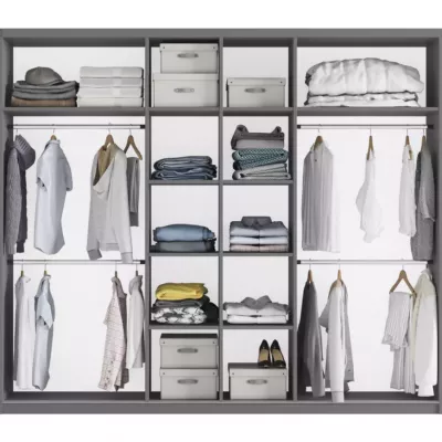 Šatní skříň 250 ENOLA se zrcadly - dub wotan