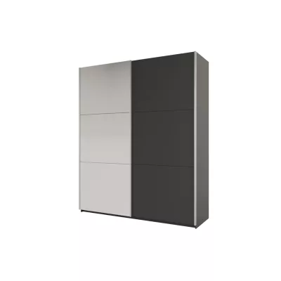Šatní skříň 200 EUDORA se zrcadlem - grafit