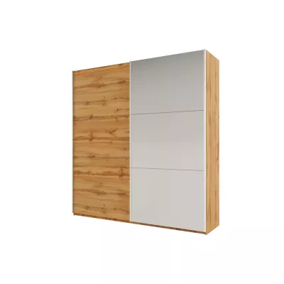 Šatní skříň 225 EUDORA se zrcadlem - dub wotan