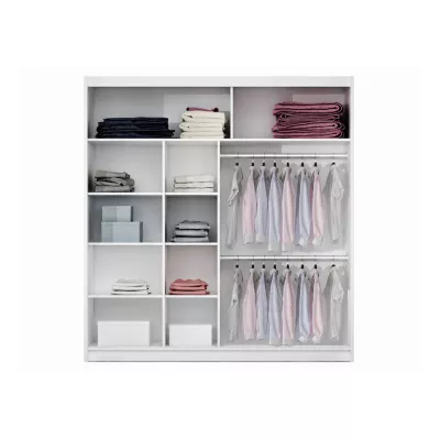 Šatní skříň 203 ALOHI s posuvnými dveřmi - dub canyon / bílá