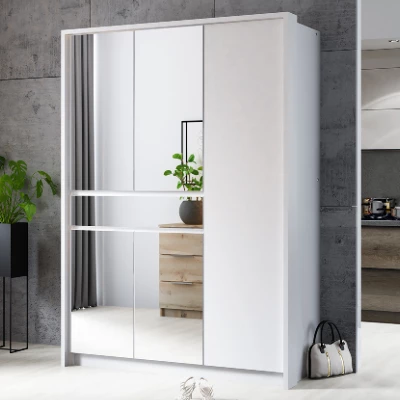 Kombinovaná šatní skříň 157 ISABELA - bílá