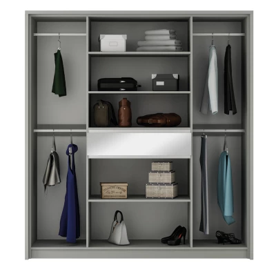 Kombinovaná šatní skříň 200 ISABELA - bílá