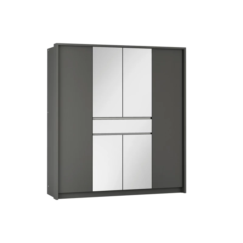 Kombinovaná šatní skříň 200 ISABELA - grafitová