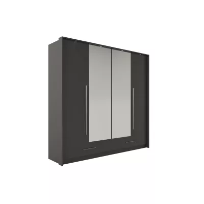 Šatní skříň 209 THEKLA se zrcadly - grafit