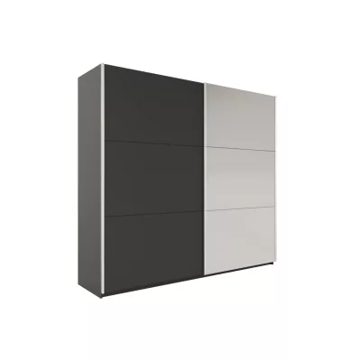 Šatní skříň 225 EVELINE se zrcadly - černá