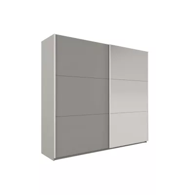 Šatní skříň 250 EVELINE se zrcadly - platinová