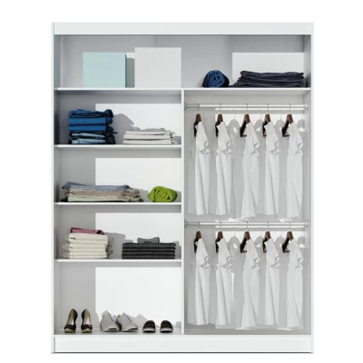 Šatní skříň 180 CHITA se zrcadlem - dub sonoma