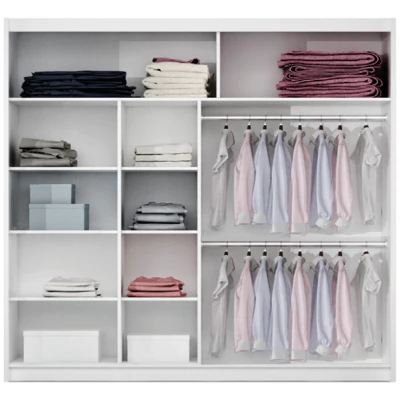 Šatní skříň 203 CHITA se zrcadlem - dub sonoma