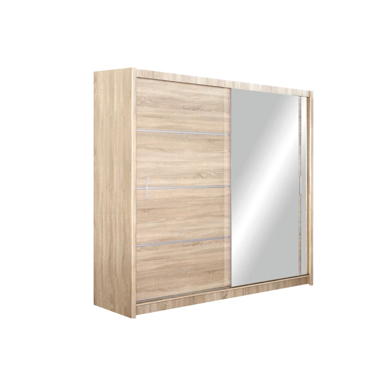 Šatní skříň 203 CHITA se zrcadlem - dub sonoma