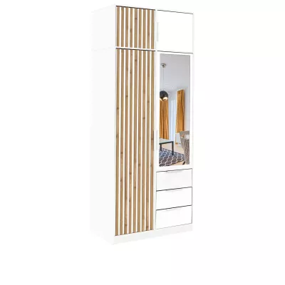 Nástavba na šatní skříň 100 AGNESA - bílá