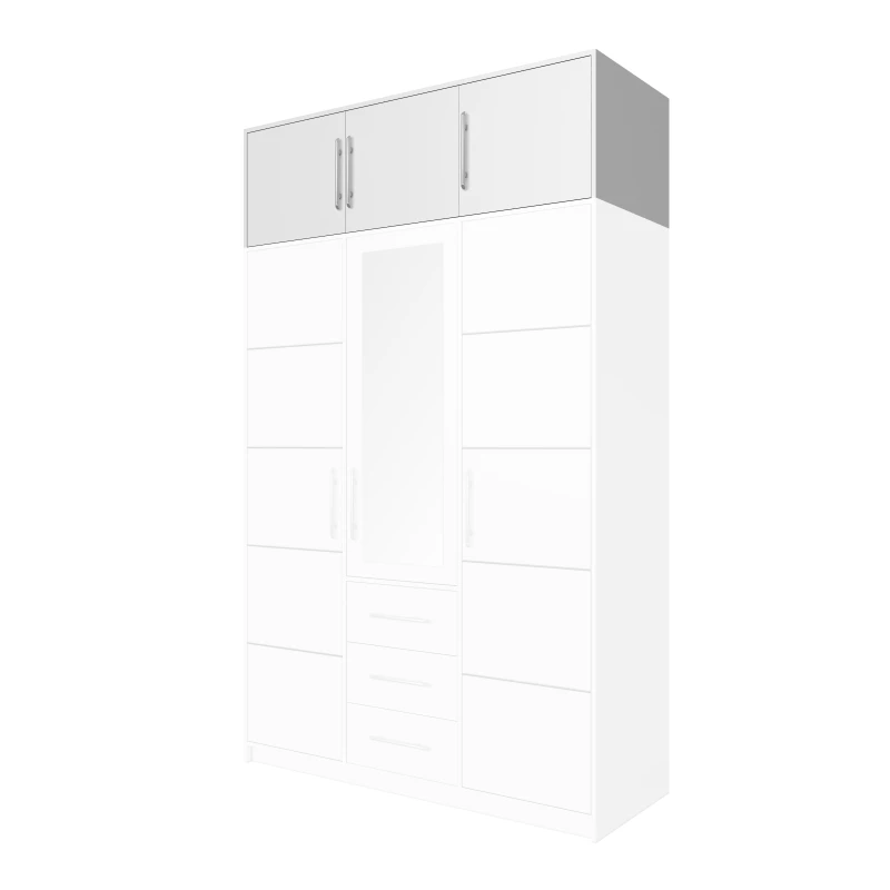 Nástavba na šatní skříň 147 AGNESA - bílá