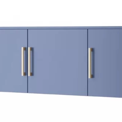 Čtyřdveřová nástavba na šatní skříň 196 AGNESA - modrá
