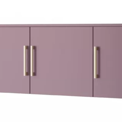 Čtyřdveřová nástavba na šatní skříň 196 AGNESA - švestka