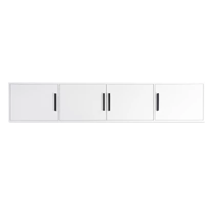 Čtyřdveřová nástavba na šatní skříň 240 AGNESA - bílá