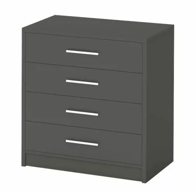 Šuplíková komoda LILLY - šedohnědá