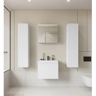 Koupelnový set se zrcadlem IZORIA XL 2 - bílá + umyvadlo ZDARMA