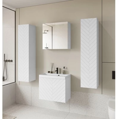 Koupelnový set se zrcadlem IZORIA XL 1 - bílá + umyvadlo ZDARMA