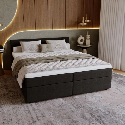 Čalouněná postel 180x200 SUVI 2 s úložným prostorem - antracit