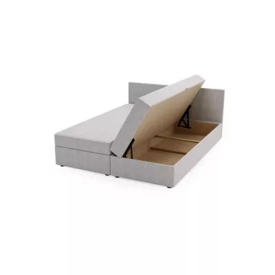Čalouněná postel 180x200 SUVI 1 s úložným prostorem - bílá