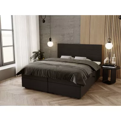Manželská postel 180x200 ZOE 2 s úložným prostorem - tmavě šedá