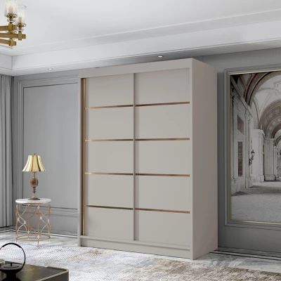 Šatní skříň MILINA - 120 cm, kašmír