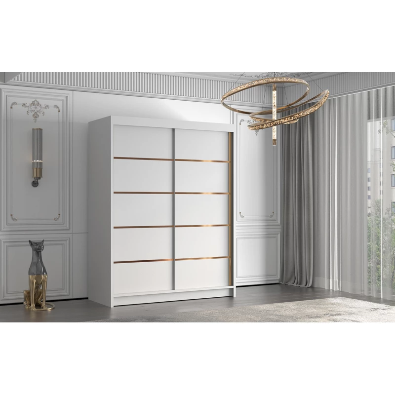 Šatní skříň MILINA - 150 cm, bílá