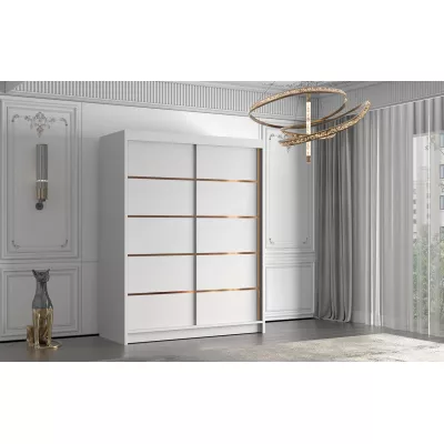 Šatní skříň MILINA - 150 cm, bílá