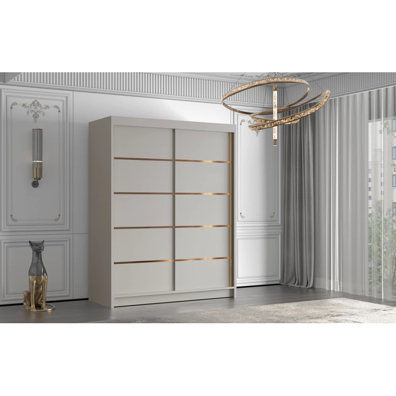 Šatní skříň MILINA - 150 cm, kašmír