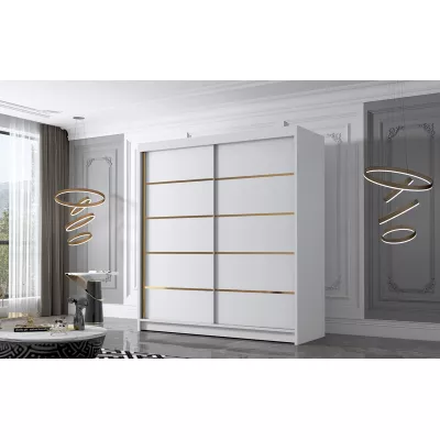 Šatní skříň MILINA - 180 cm, bílá