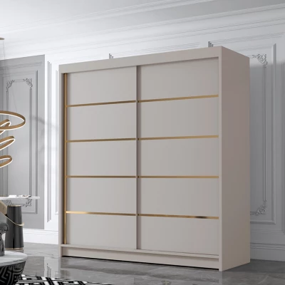 Šatní skříň MILINA - 180 cm, kašmír