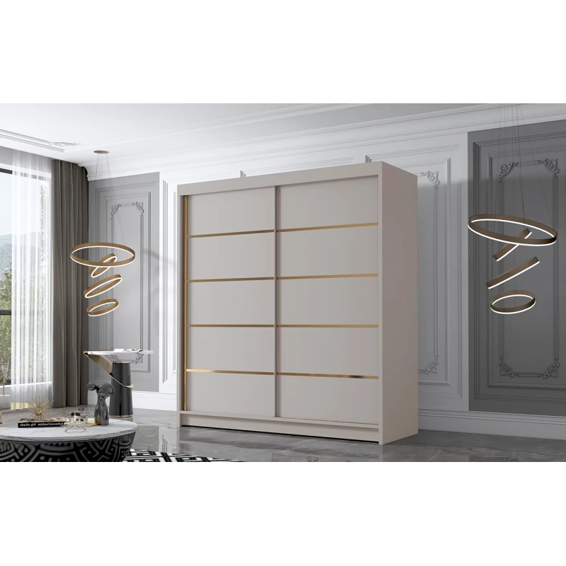 Šatní skříň MILINA - 180 cm, kašmír