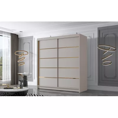 Šatní skříň MILINA - 180 cm, kašmír