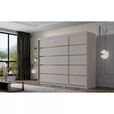 Šatní skříň MILINA - 250 cm, kašmír