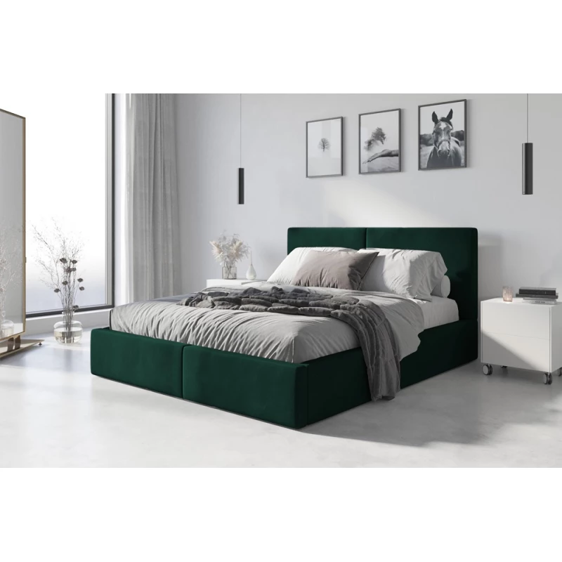 Manželská postel 160x200 JOSKA - zelená