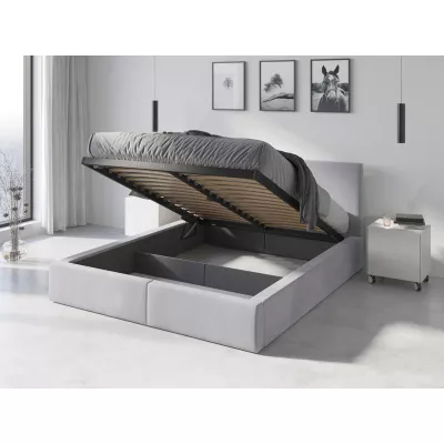 Manželská postel 160x200 JOSKA s matrací - popelavá