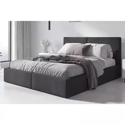 Manželská postel 140x200 JOSKA s matrací - grafit
