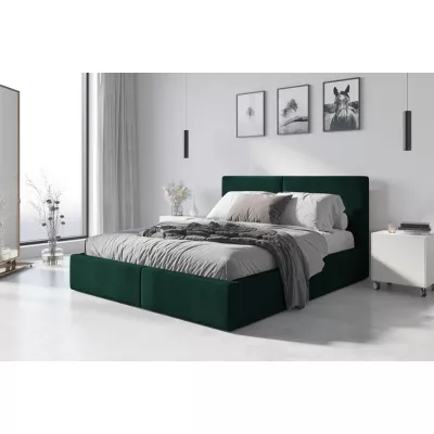Manželská postel 140x200 JOSKA s matrací - zelená