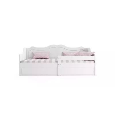 Dětská postel 80x160 LARISA s matrací a dvířky - bílá