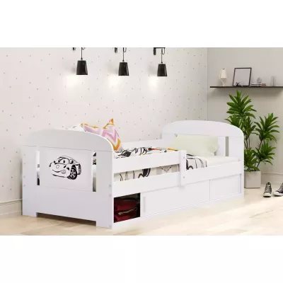 Dětská postel 80x160 REINE s dvířky - bílá