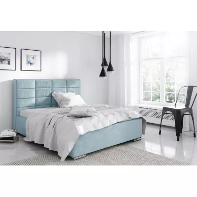 Jednolůžková postel 120x200 CAFFARA - modrá