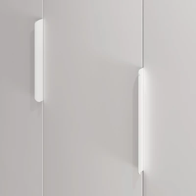 Šatní skříň 138 ARANA - bílá / dub castello / grafitová