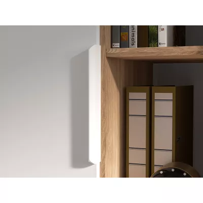 Policová skříň 64 ARANA - bílá / dub castello / grafitová