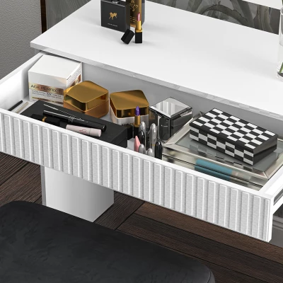 Toaletní stolek ADEM - bílý