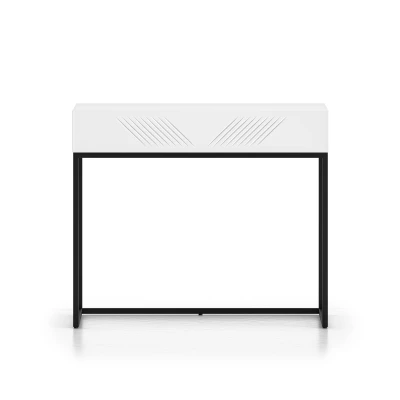 Konzolový stolek ADELE 3 - bílý / černý