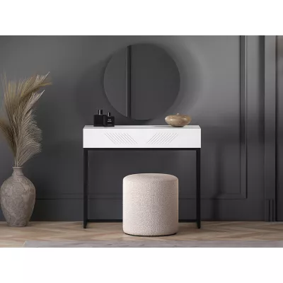 Konzolový stolek ADELE 3 - bílý / černý